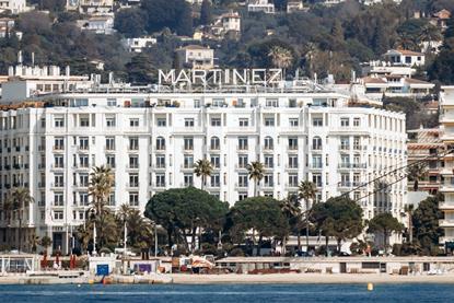 The Hôtel Martinez in Cannes