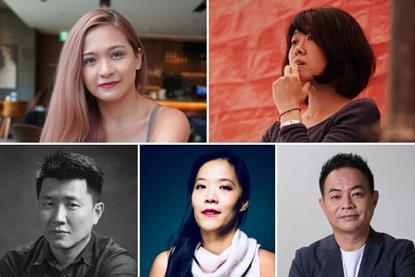 [L-R clockwise] Estela Valdivieso Chen, Singing Chen, Jeff Tsou, Shih-Ching Tsou, Lau Kek-Huat