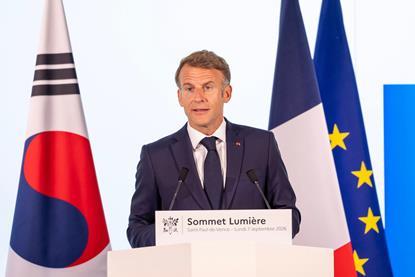 Emmanuel Macron at the Lumière Summit
