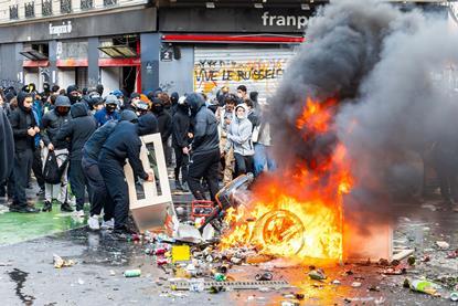 French riots, Paris, October 17, 2026