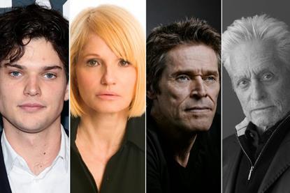 (L-R): Homer Gere, Ellen Barkin, Willem Dafoe, Michael Douglas
