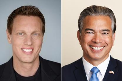 David Ellison / California attorney general Rob Bonta
