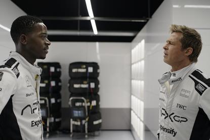 Damson Idris and Brad Pitt in 'F1'