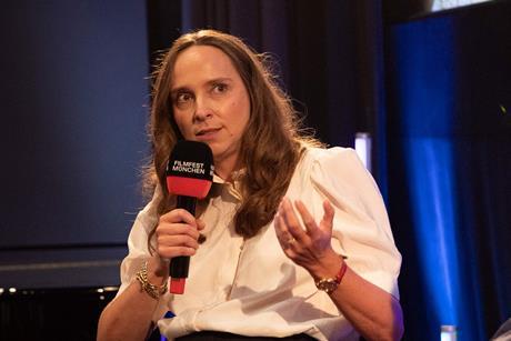 Amazon's Inga Moser von Filseck in conversation at Fieldfisher panel_courtey Filmfest Münchenjpg