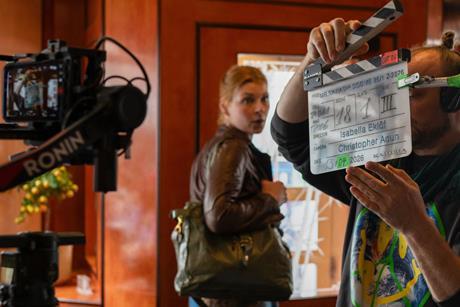 On set of 'Mr. Nawashi'