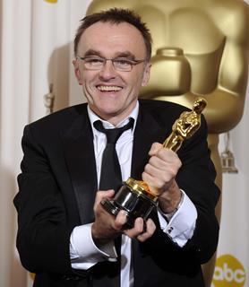 Danny Boyle with his Oscar for 'Slumdog Millionaire'