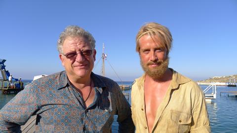 Jeremy Thomas on set with Pål Sverre Valheim Hagen