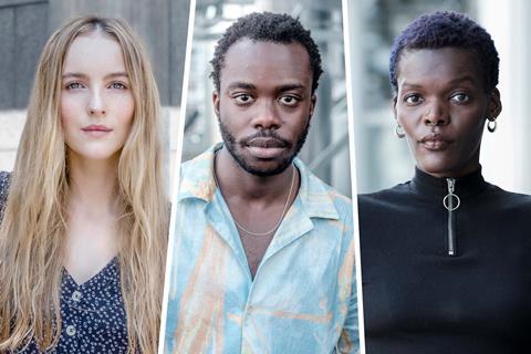 From Left Ann Skelly, Jonathan Ajayi and Sheila Atim_Credit Peter Searle-Screen International
