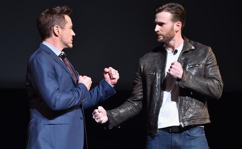 Robert Downey Jr and Chris Evans