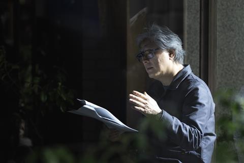 Park Chan-wook on the set of 'No Other Choice'