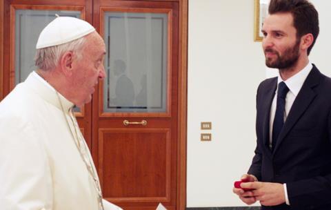 Pope Francis, AMBI co-founder Andrea Iervolino