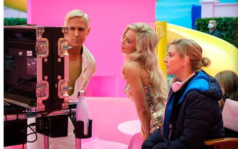 On the set of 'Barbie'