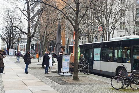 Berlinale Covid test bus