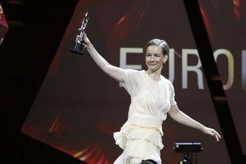 Sandra hüller, winner european actress 2016 in toni erdmann picture efa api jessica kassner efa actress