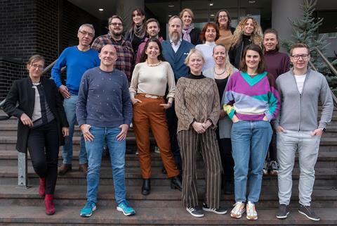 Jeppe Gjervig Gram and the participants of the first year of the European Showrunner Training.