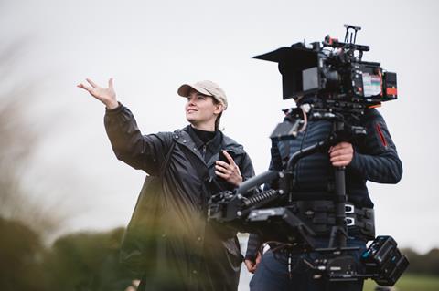 Julia Jackman on the set of '100 Nights of Hero'