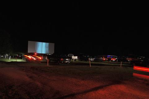 A drive-in cinema