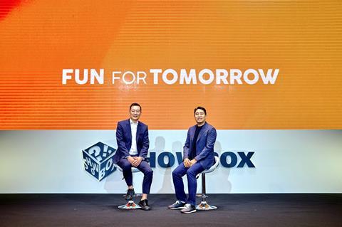 Do Soo Kim CEO Showbox and Brian Koo Chairman MCG