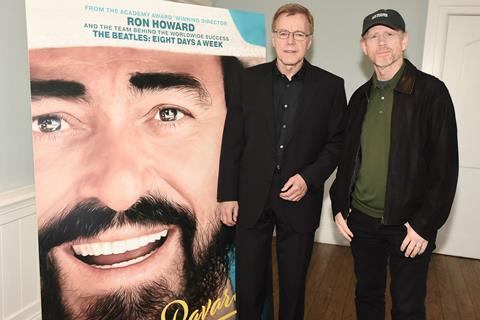 Ron Howard Nigel Sinclair Pavarotti sizzle