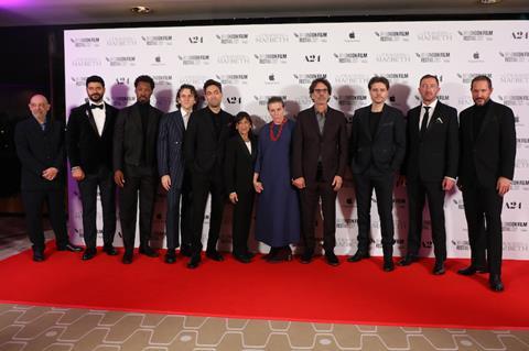 Cast and crew of 'The Tragedy of Macbeth' at LFF