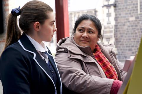 (L-R): Antonia Eaton and Anapela Polata'ivao in Tinā