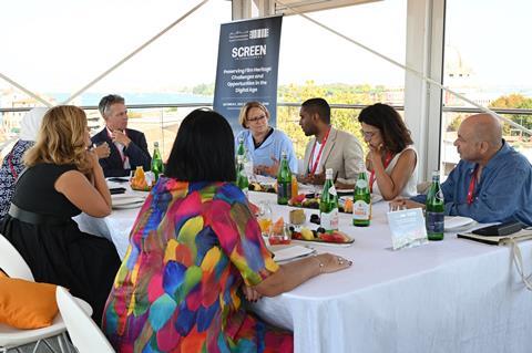 The Screen International roundtable panelists at the Venice Film Festival