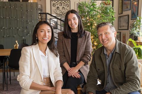 (L-R): Yvette Zhuang, Cory Lynch, Zach Glueck of Manifest Pictures