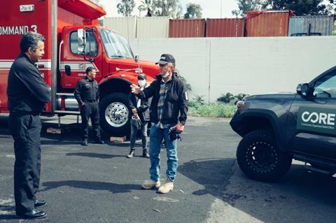 CORE Founder Sean Penn with LAFD 