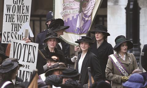 On the set of Suffragette