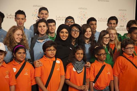 Fatma Al Remaihi with Ajyal Jurors