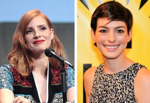 Jessica chastain and anne hathaway