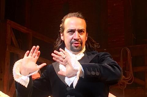 Lin Manuel Miranda in Hamilton