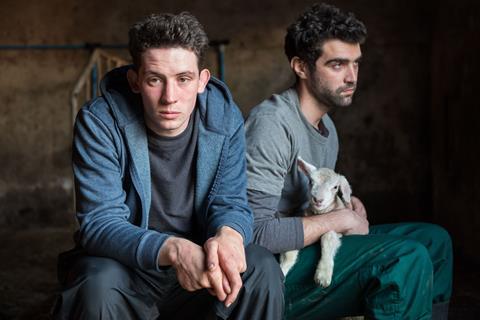 Josh O Connor and Alec Secareanu in Gods Own Country