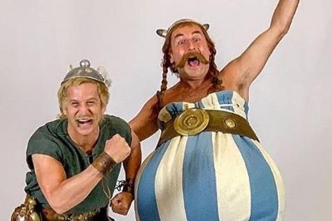 Guillaume Canet and Gilles Lellouche as Asterix and Obelix