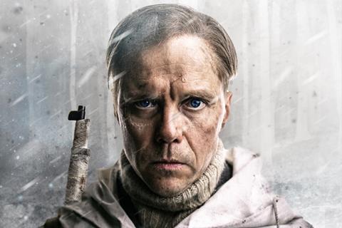 Jarkko Lahti in preparation to play Simo Häyhä in 'The White Death'