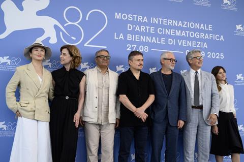 The Competition jury for the 2025 Venice Film Festival