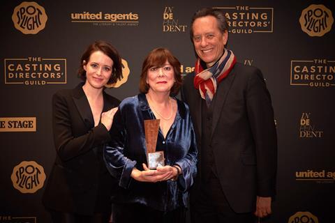 Claire Foy, Debbie McWilliams, Richard E Grant - Film Casting Award winner 