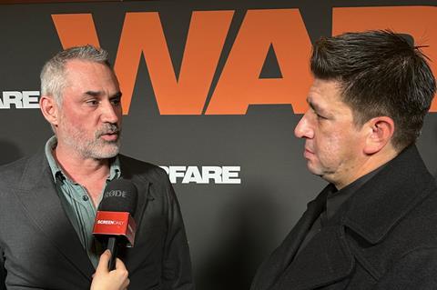 Alex Garland and Ray Mendoza at 'Warfare' UK premiere