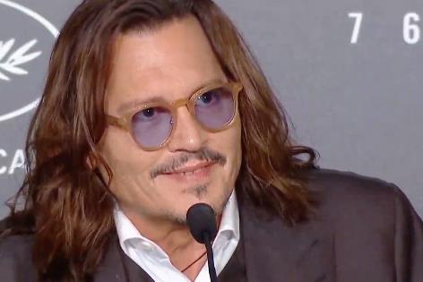 Johnny Depp at the 'Jeanne Du Barry' press conference