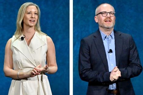 (L-R): Studiocanal CEO Anna Marsh and EVP global marketing & distribution Hugh Spearing at 2026 CinemaCon