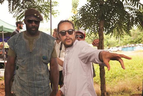 Cary Fukunaga on the set of Beasts of no Nation