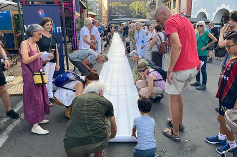 Gaza protest shroud at Locarno Film Festival