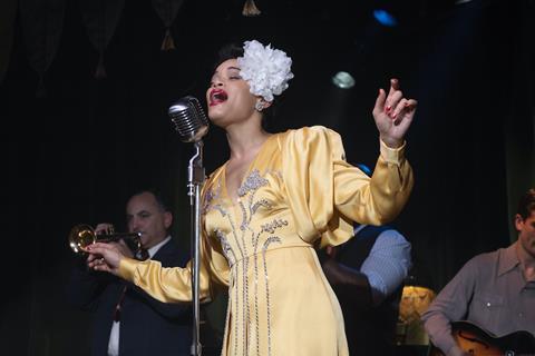 Yellow dress from The United States Vs Billie Holiday