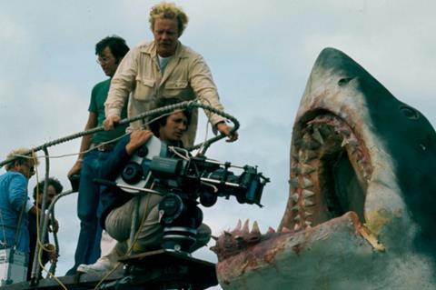 Steven Spielberg making 'Jaws'