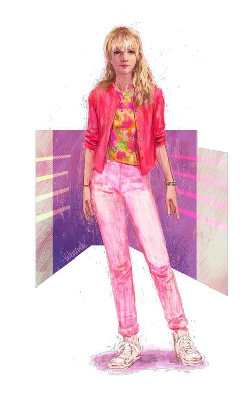 PYW costume-pinkcardigan-Valenzuela_Sketch Credit_Brian Valenzuela 