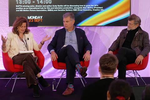 Caroline Norbury, Stan McCoy, Andy Serkis