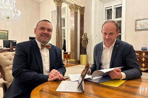 Martin Baxa (left), Minister of Culture of the Czech Republic and Michal Šašek, Deputy Minister of Culture