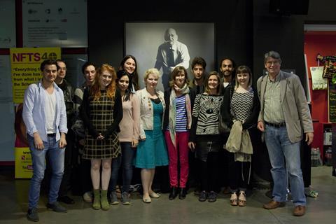 Joanna Hogg with NFTS students