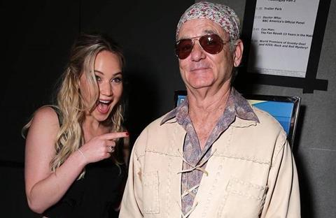 Jennifer Lawrence and Bill Murray