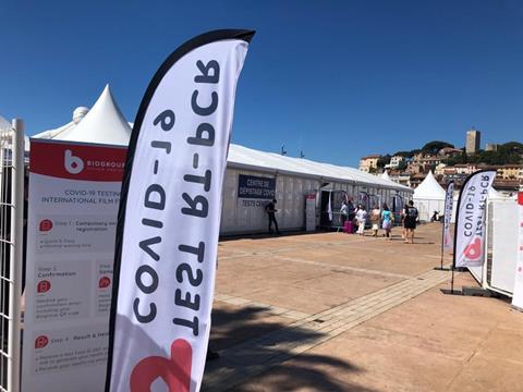 Covid testing centre Cannes